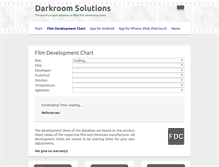 Tablet Screenshot of darkroom-solutions.com